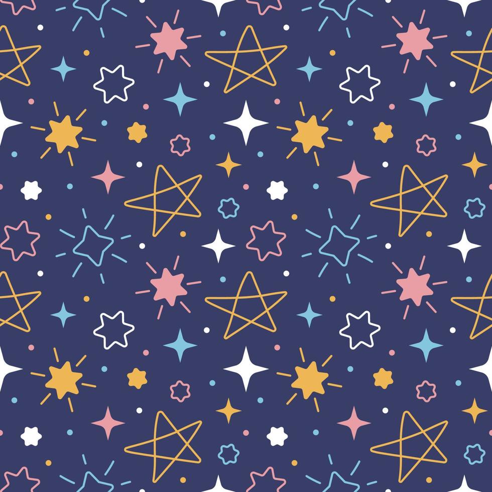 Stars Seamless Pattern vector