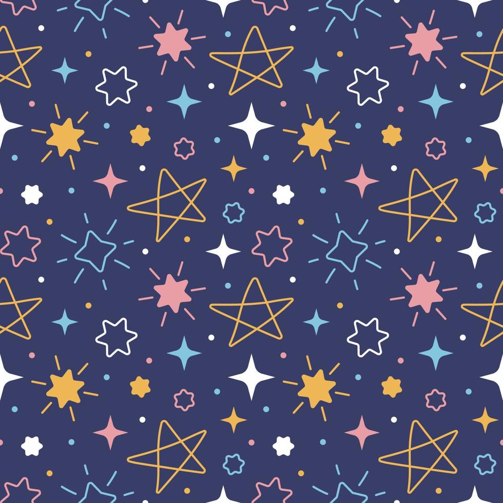 Stars Seamless Pattern vector