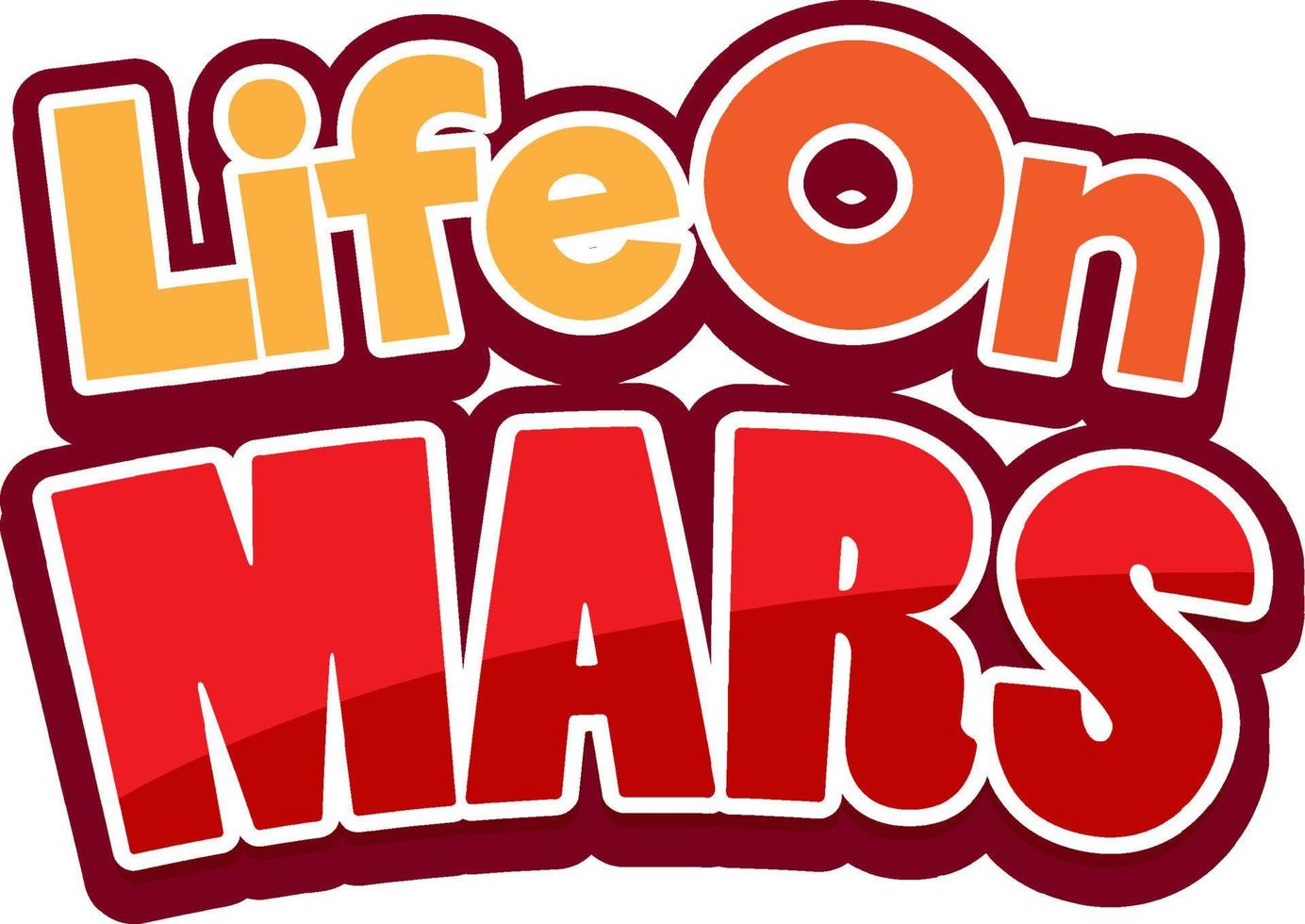 Life on Mars word logo design 4918437 Vector Art at Vecteezy
