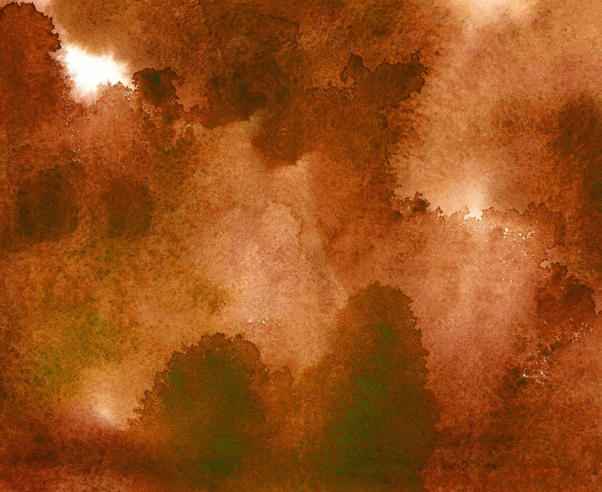 abstract brown watercolor hand painted gradient paint grunge texture and color splash pattern. photo