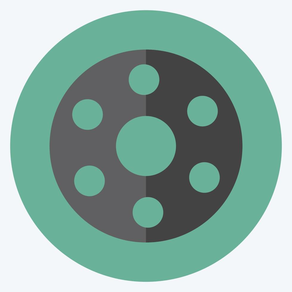 Bobbin Icon in trendy flat style isolated on soft blue background vector