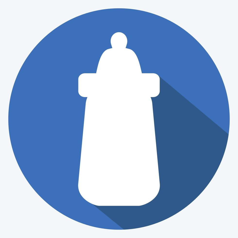 Icon Feeder Long Shadow Style vector