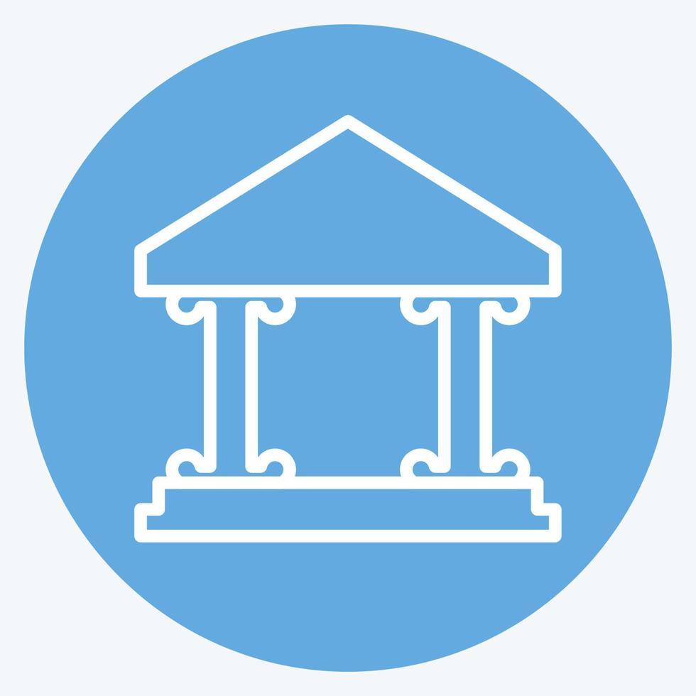 Icon Museum Building I - Blue Eyes Style vector