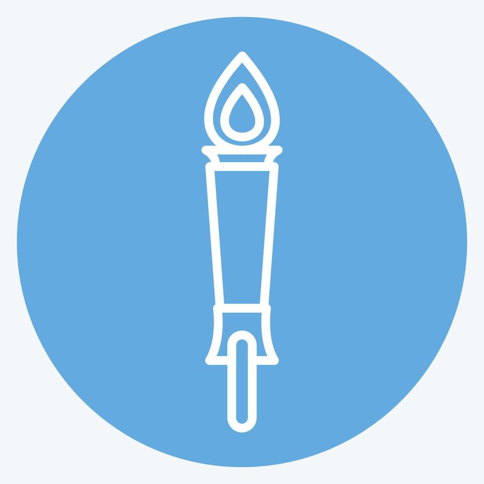 Icon Museum Torch - Blue Eyes Style vector