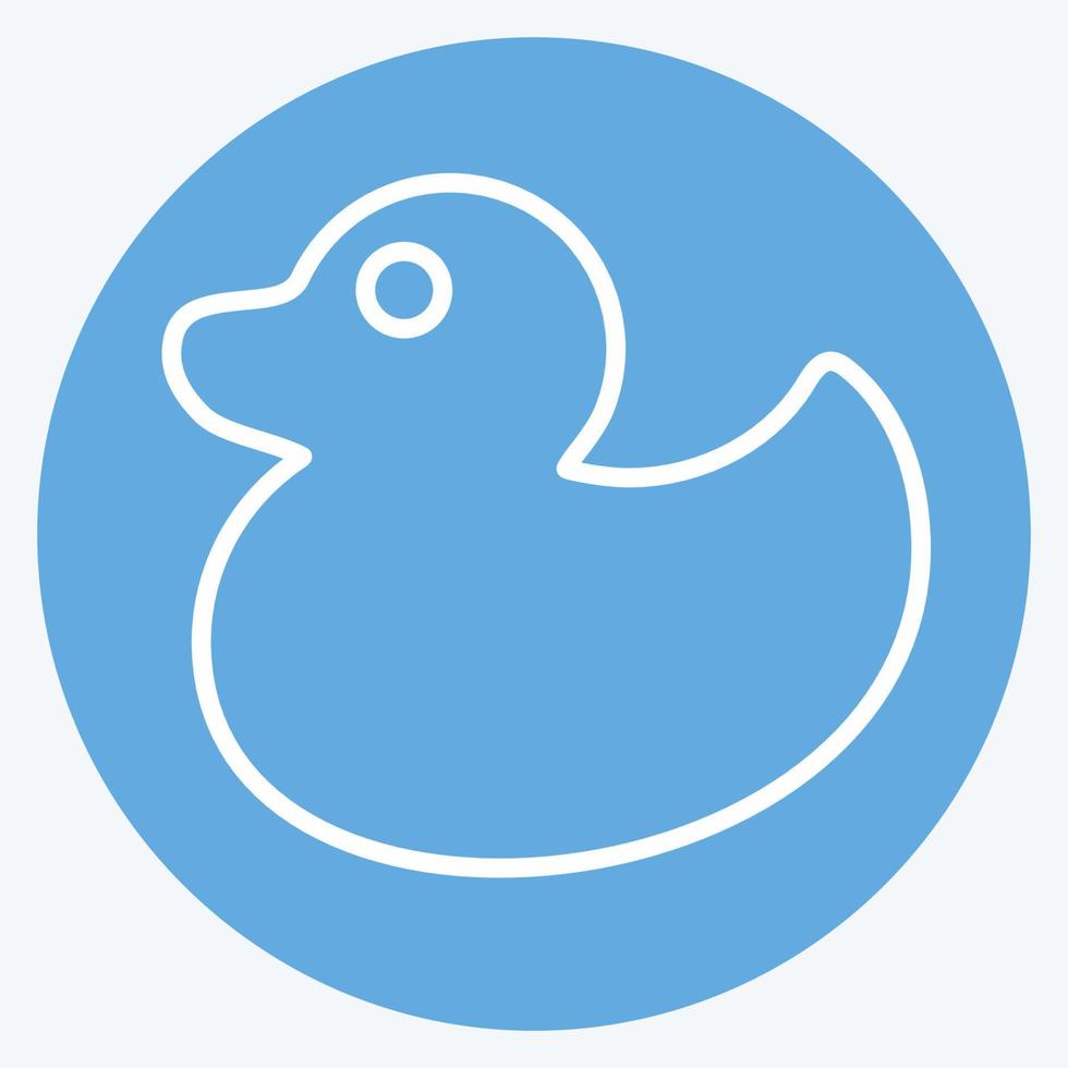 Icon Duck Blue Eyes Style vector