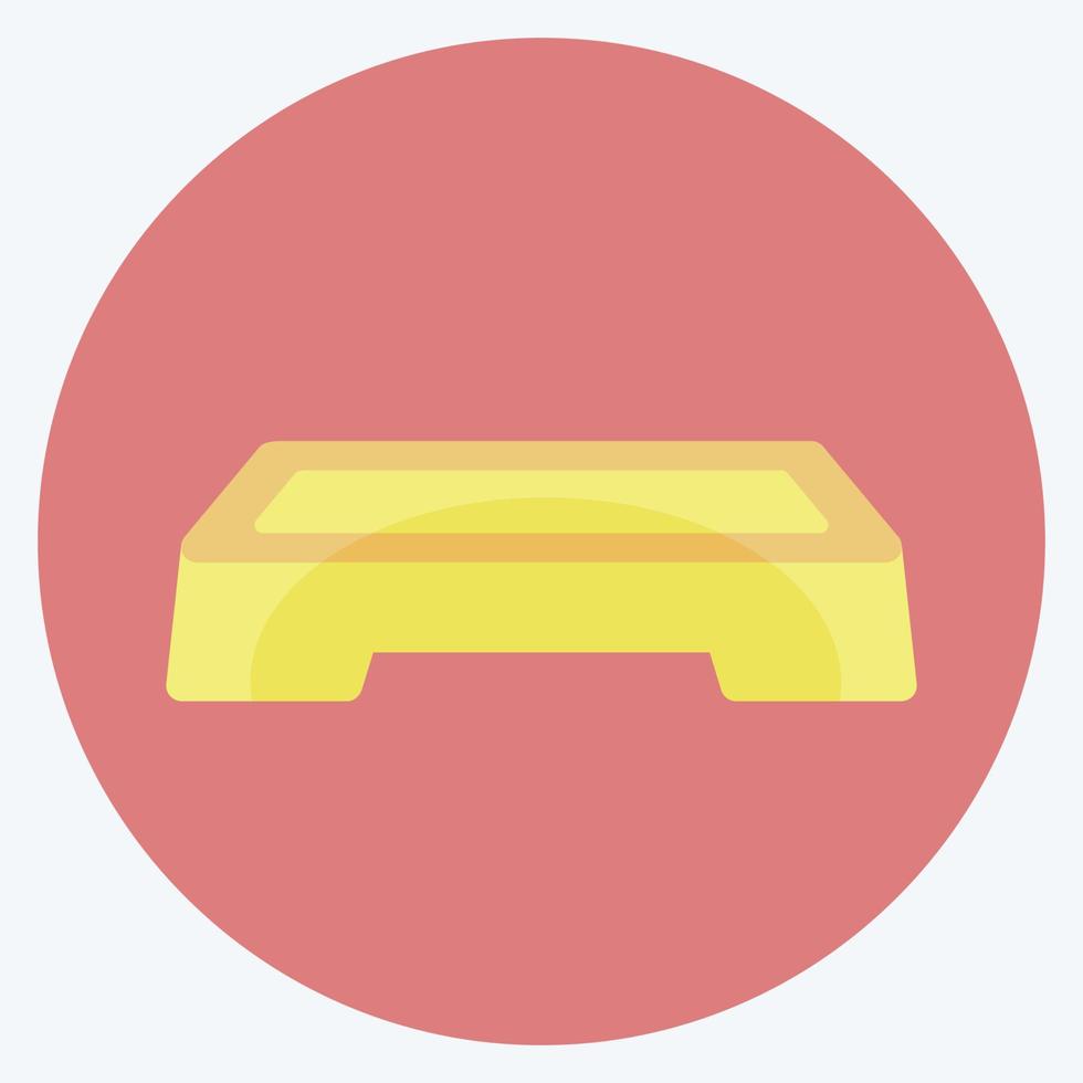 Aerobics Stand Icon in trendy flat style vector