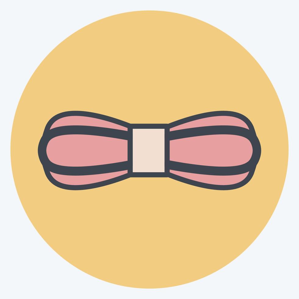Yarn Icon in trendy color mate style isolated on soft blue background vector