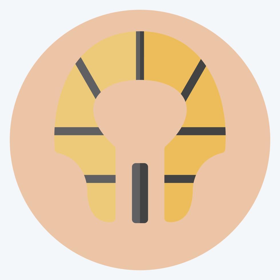 Icon Egyptian Face - Flat Style vector
