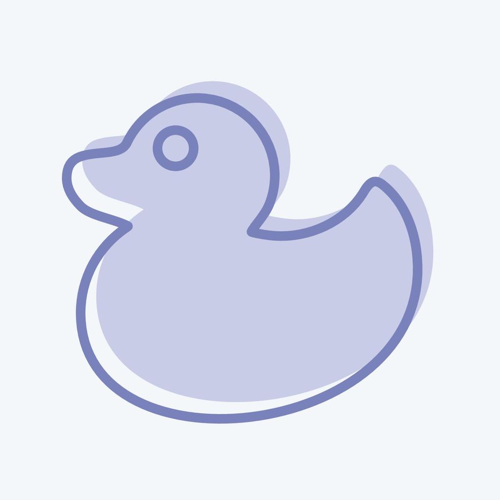 Icon Duck Two Tone Style vector