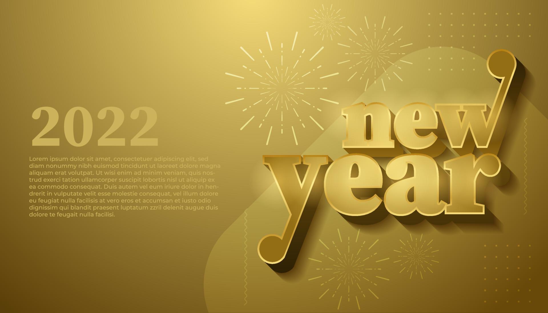 Shiny Gold 2022 Happy New Year Banner Vector Design 4919577 Vector Art Shiny Gold 2022 Happy New Year Banner Vector Design 4919577 Vector Art