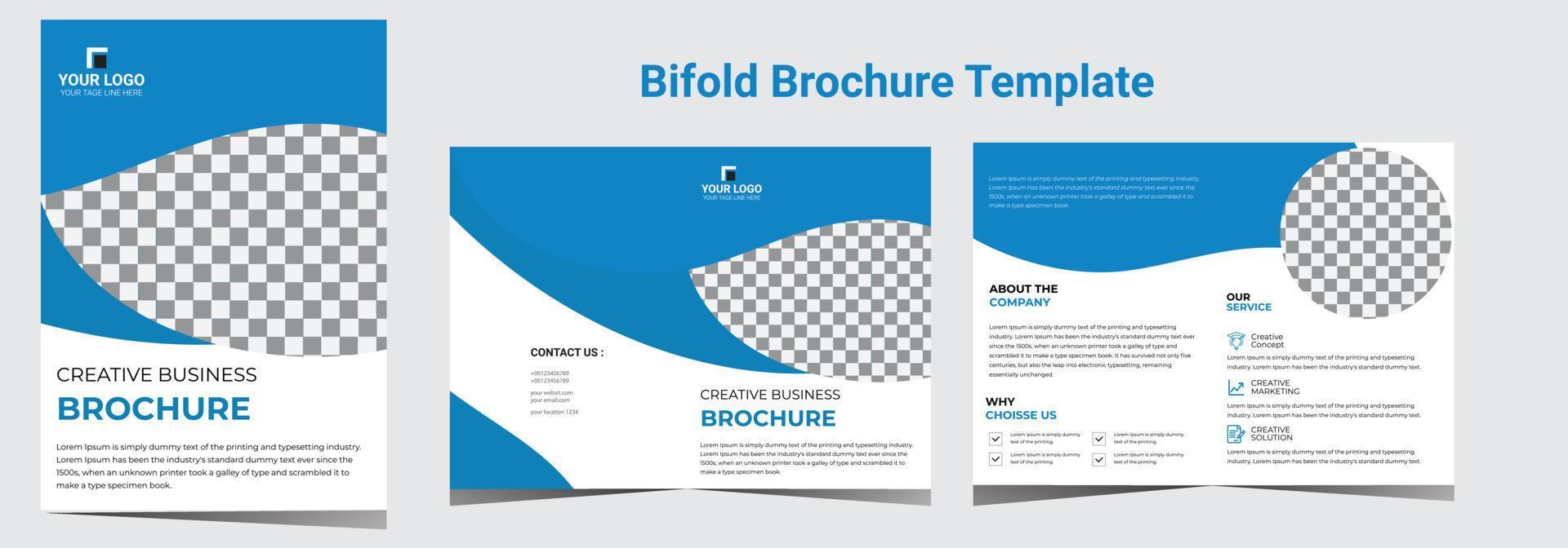 template layout design with cover page for company profile, annual report, brochures vector