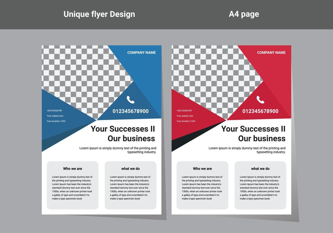 flyer design template vector