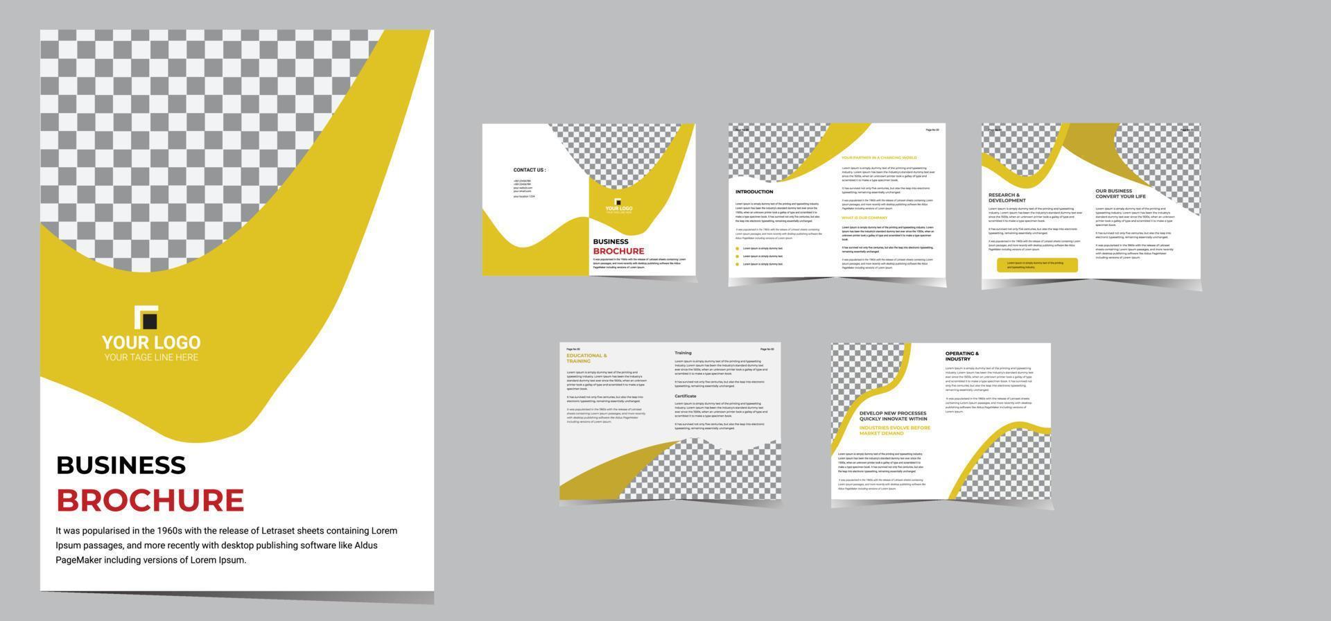 Professional corporate business brochure or booklet Template Vector