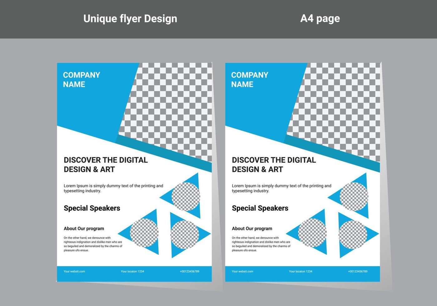flyer design template vector