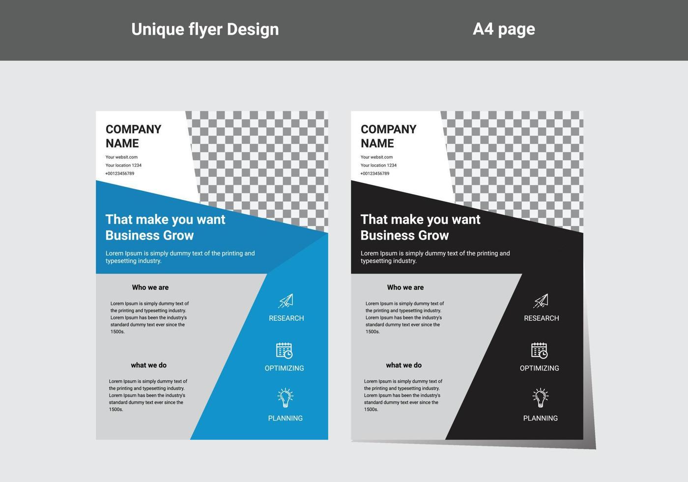 flyer design template vector