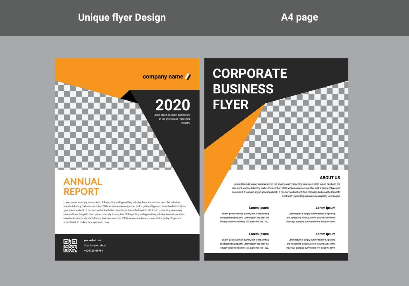 flyer design template vector