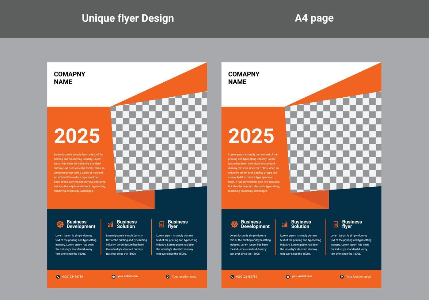 flyer design template vector
