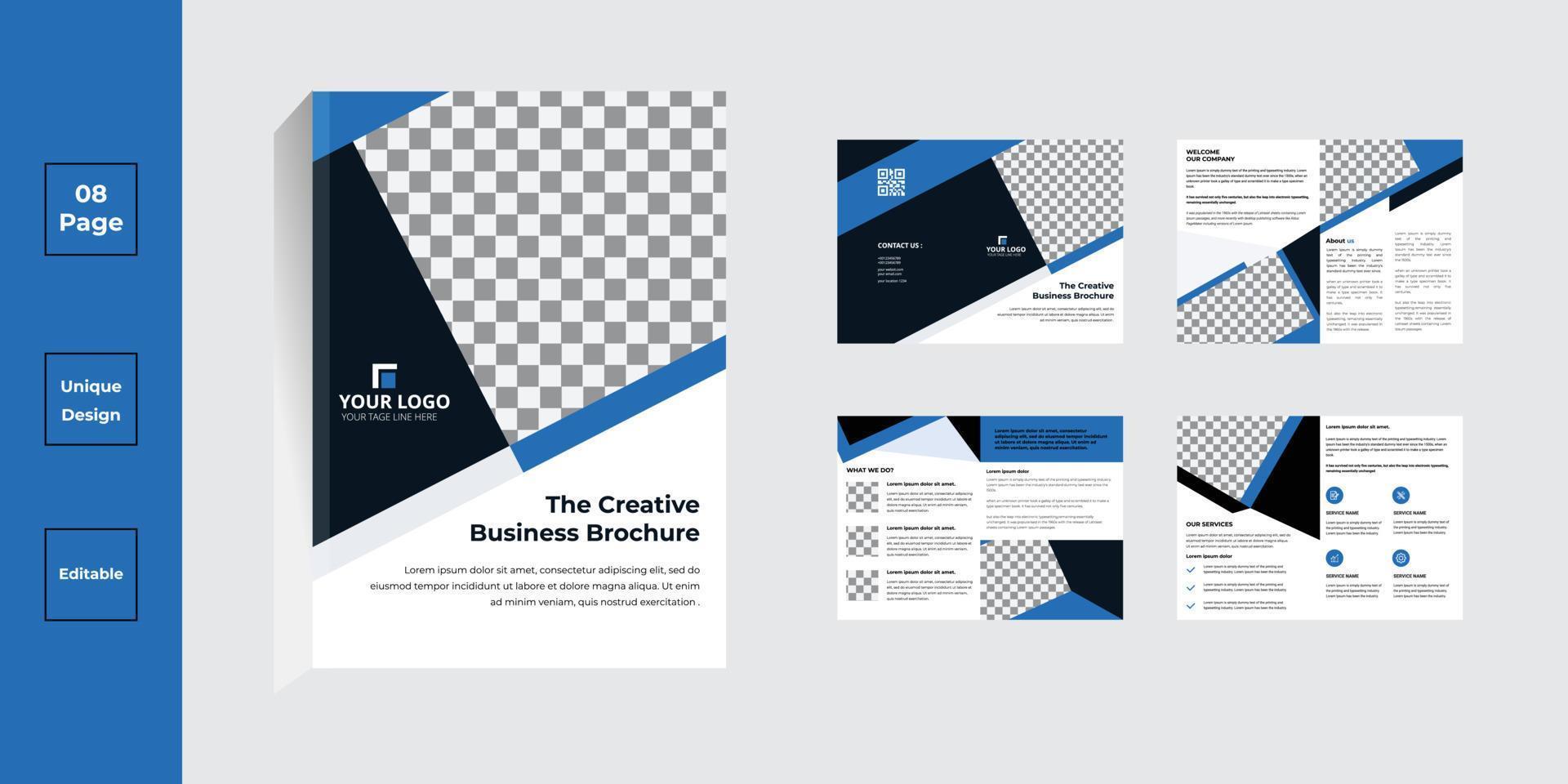 Professional corporate business brochure or booklet Template Vector