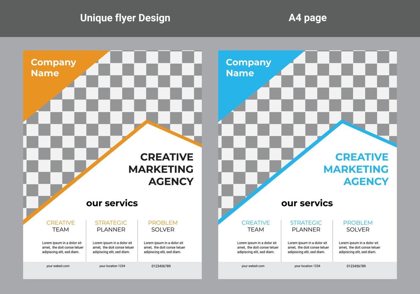 flyer design a4 template vector