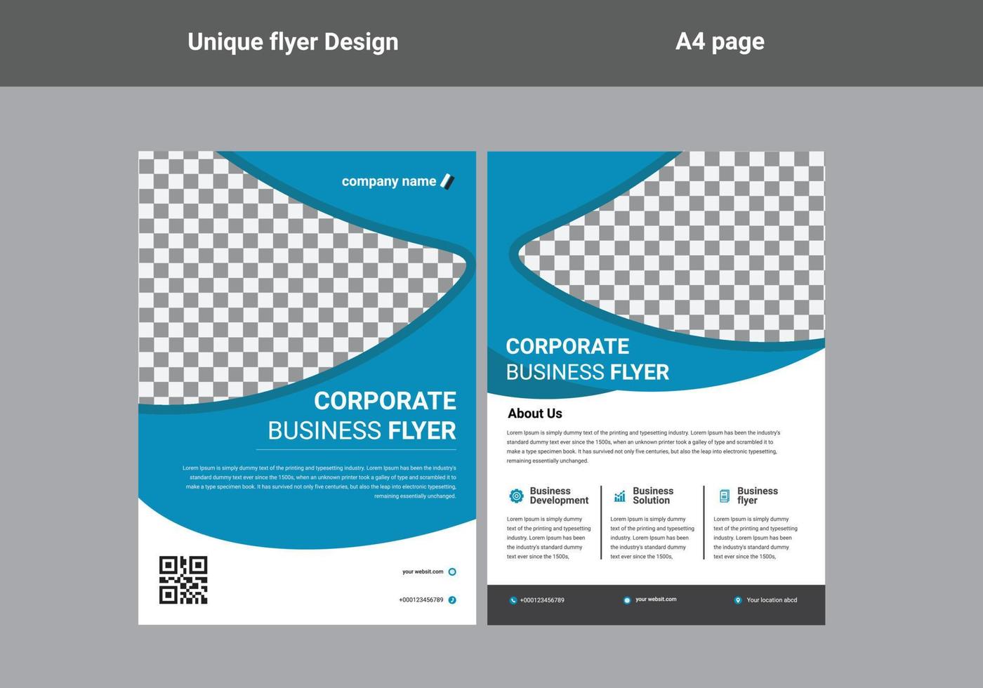 flyer design template vector