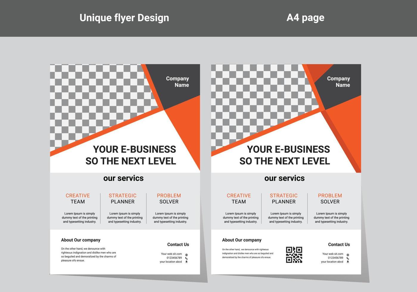 flyer design a4 template vector
