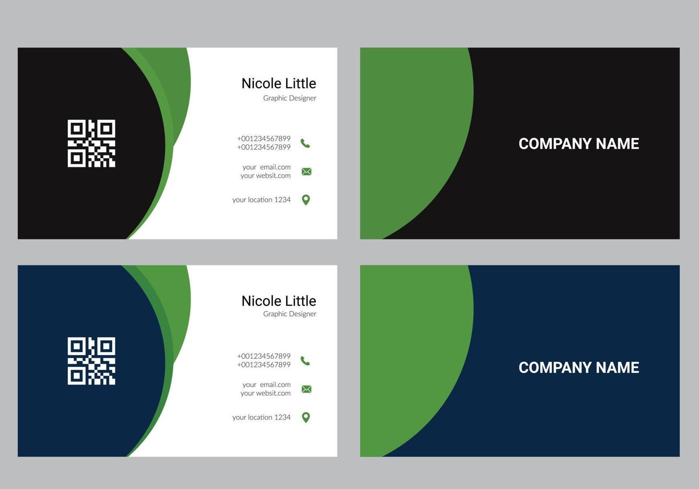 Modern Creative and Clean Business Card vector