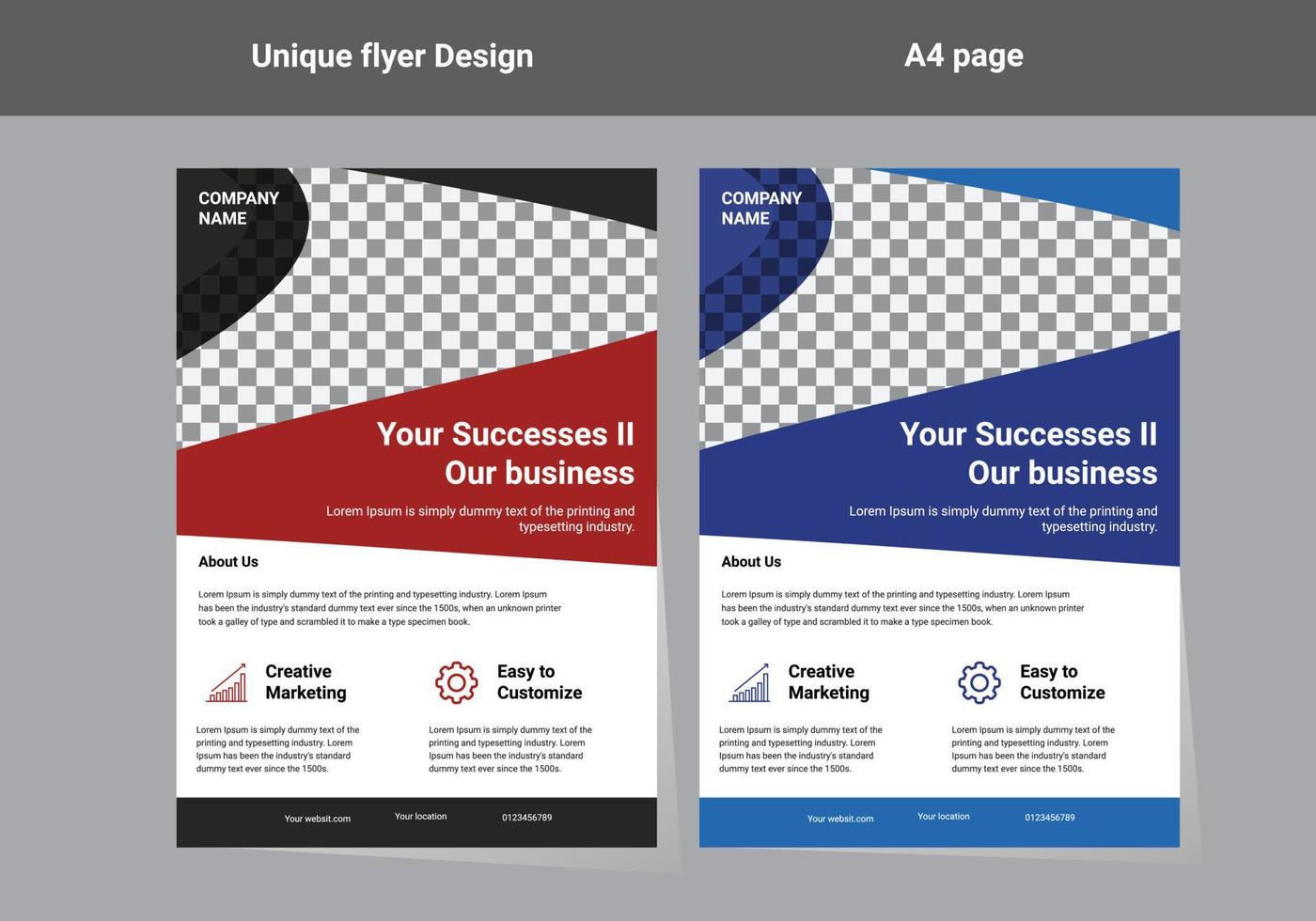 flyer design template vector