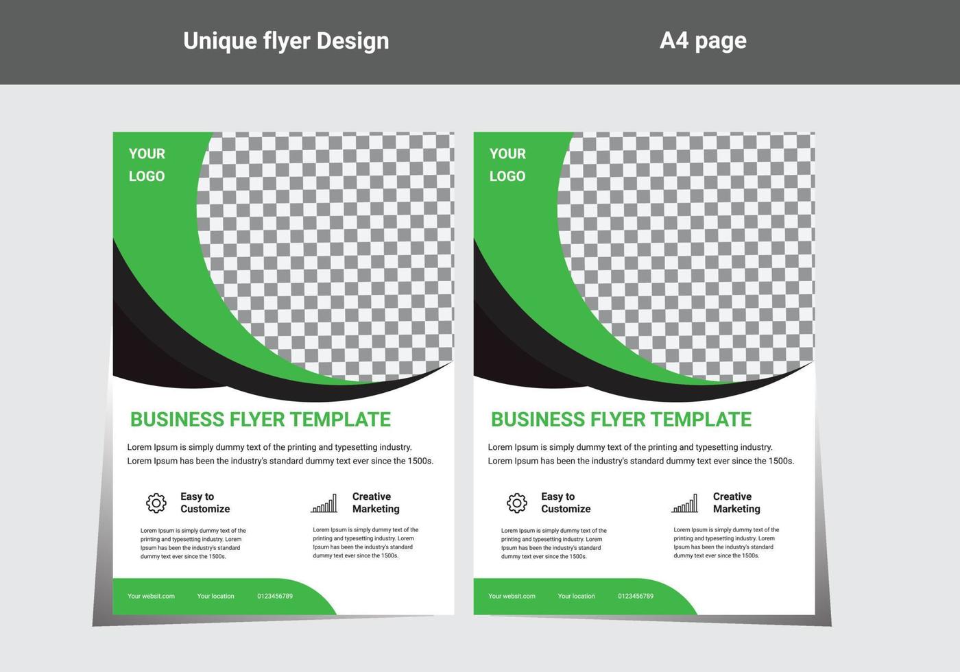 flyer design template vector