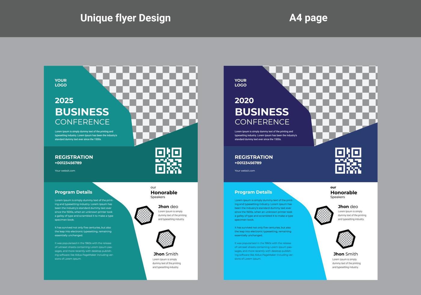 flyer design a4 template vector