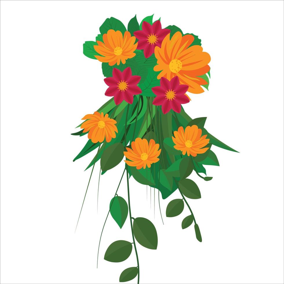 vector realistic detailed flower design, and decoration.