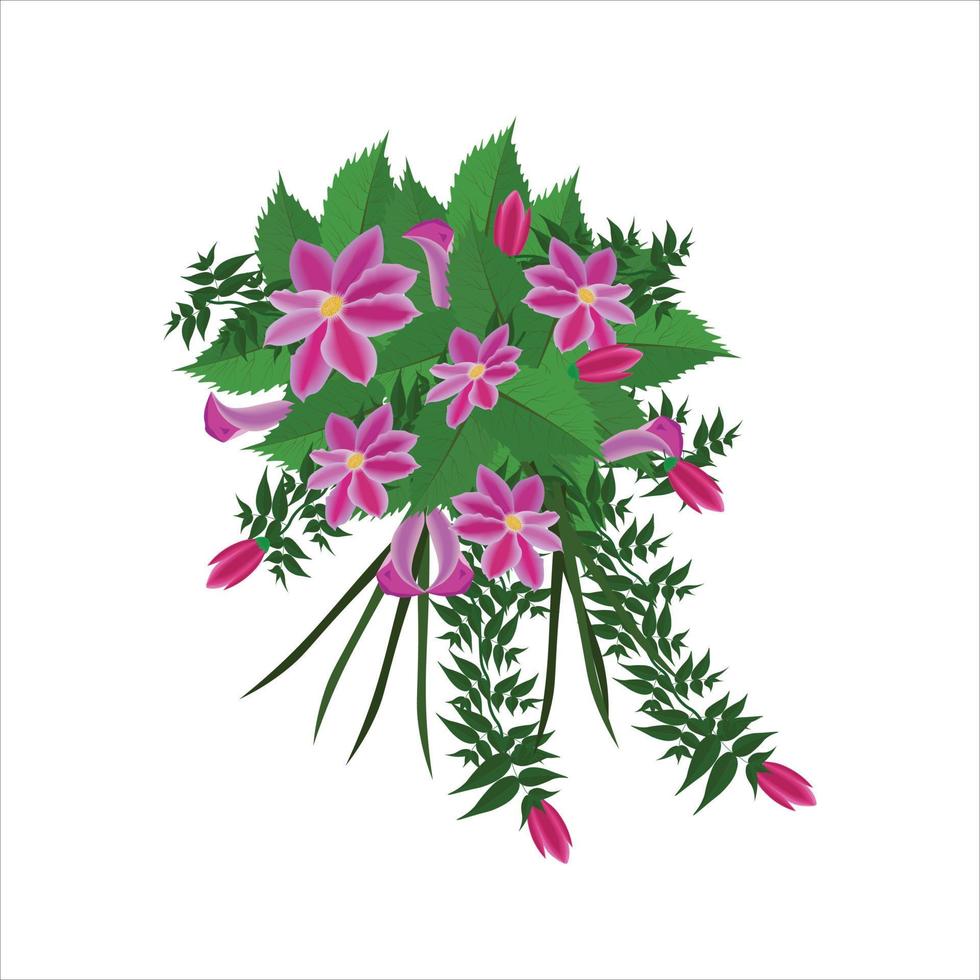vector realistic detailed flower design, and decoration.