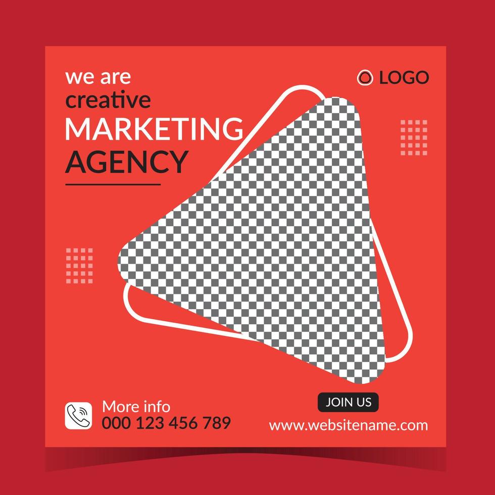 Digital Marketing social media post vector