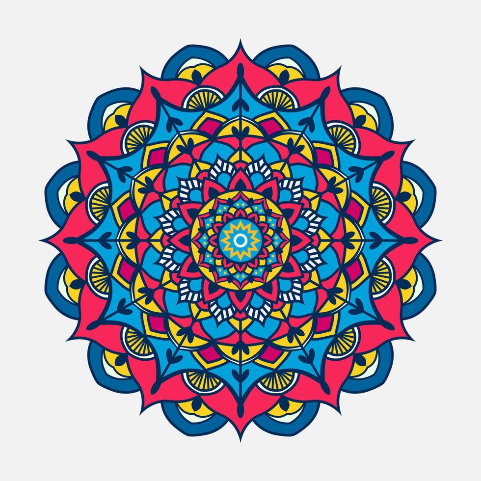 colorfull mandala design vector