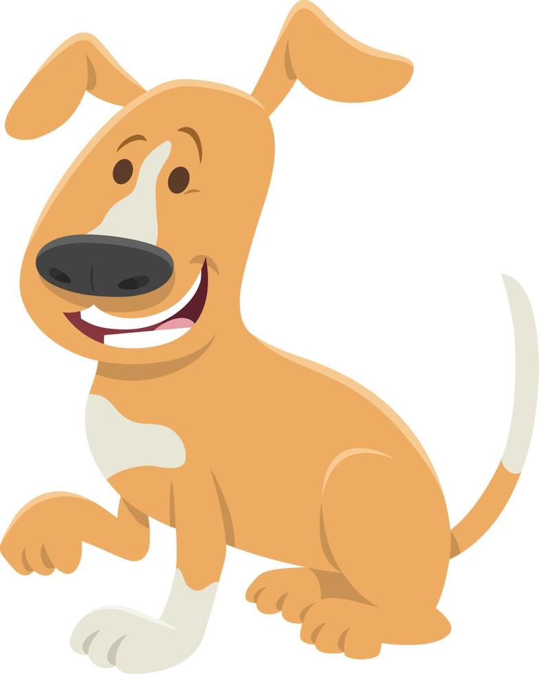 personaje animal perro manchado de dibujos animados dando una pata 4920412  Vector en Vecteezy