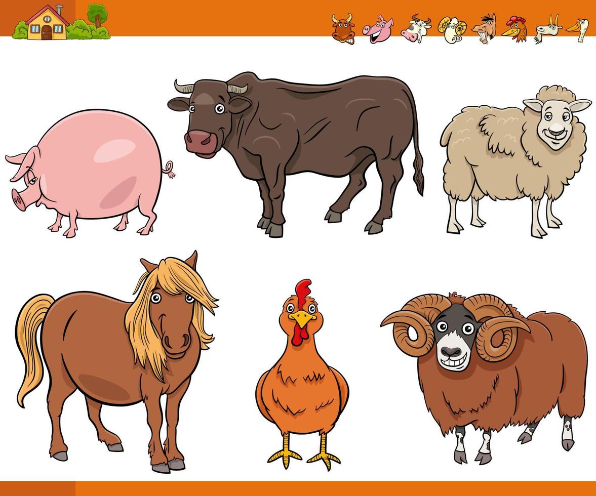 Conjunto de personajes de cómic de animales de granja de dibujos animados 4920417 Vector en Vecteezy Conjunto de personajes de cómic de animales de granja de dibujos animados 4920417 Vector en Vecteezy