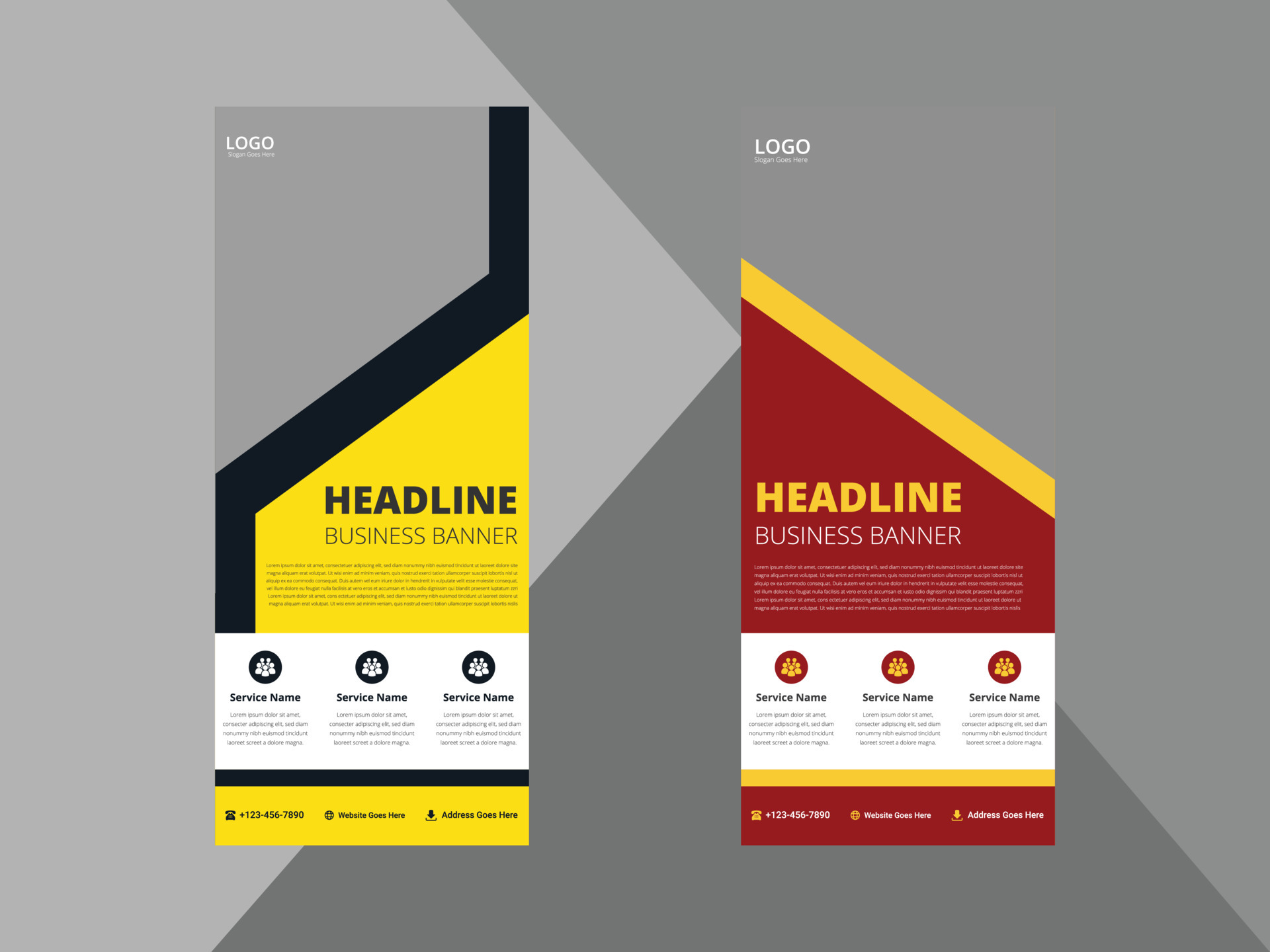 roll up banner design templates. business corporate roll up banner