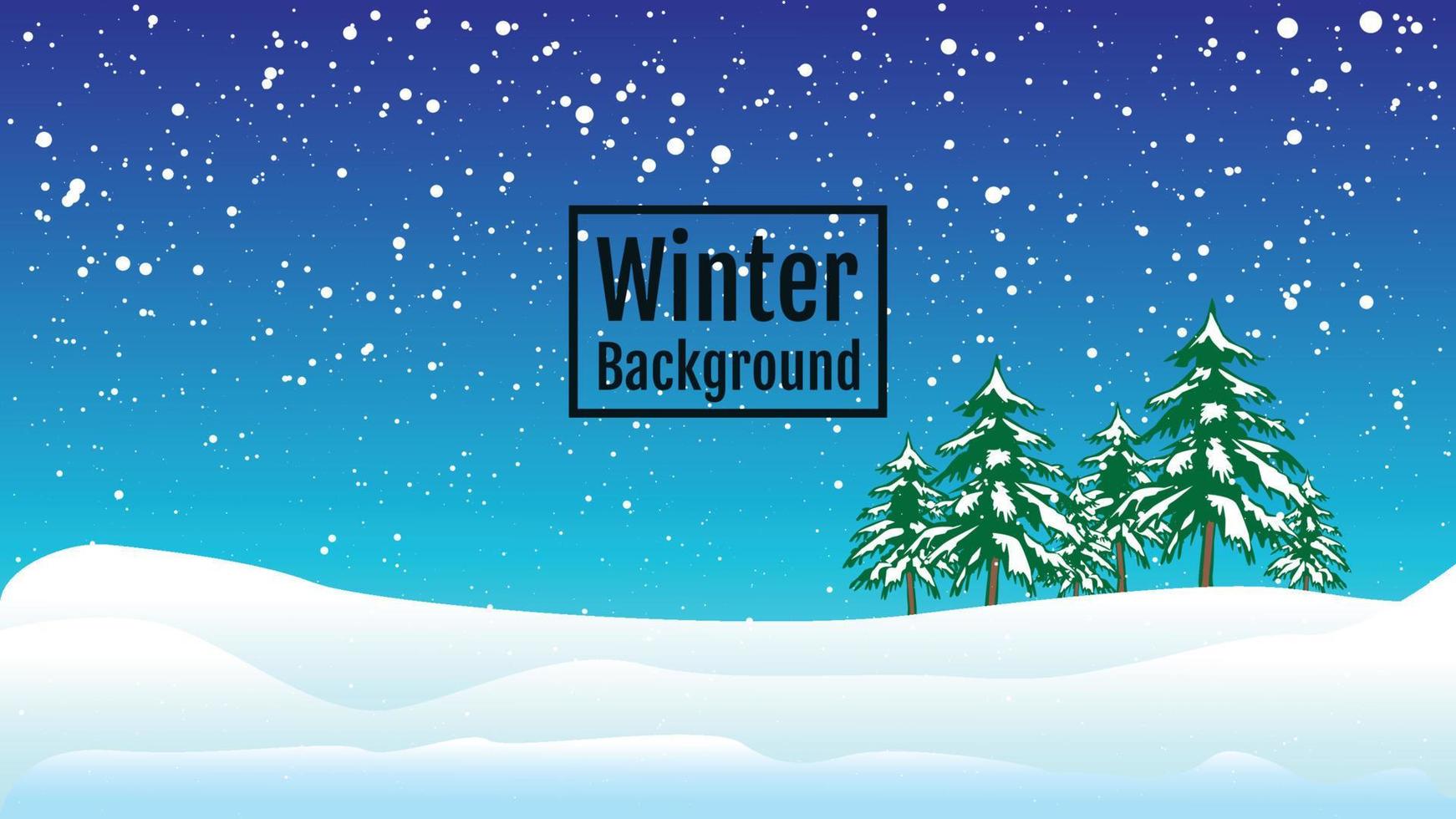 Winter Christmas sky with falling snow. Snowflakes, snowfall abstract background vector
