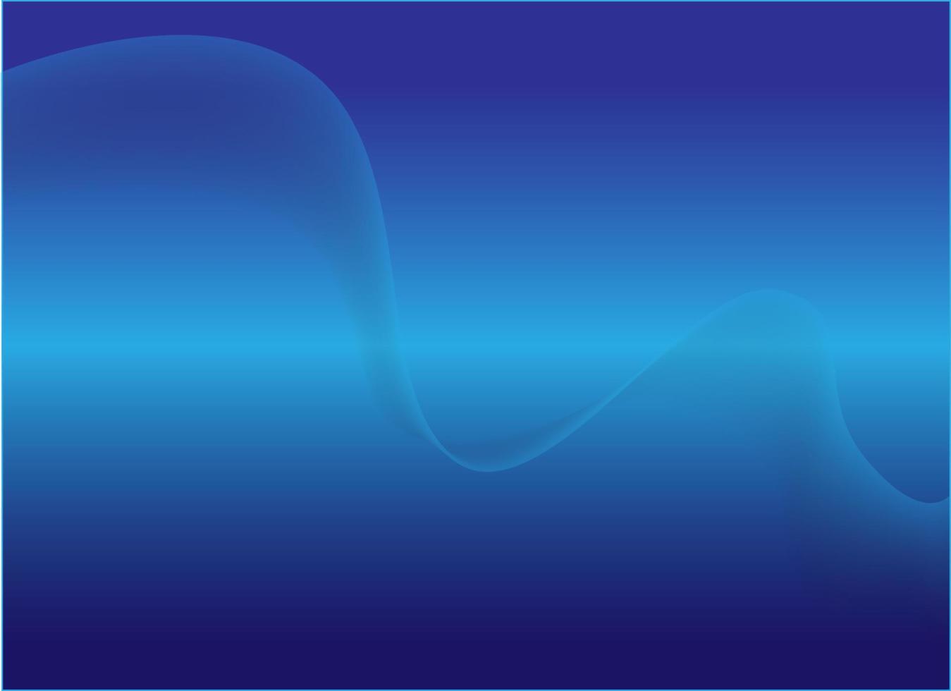 blue abstract background with gradient line art wave effect. futuristic graphics with sound wave technology concept. digital design with monochrome cover. modern templates vector