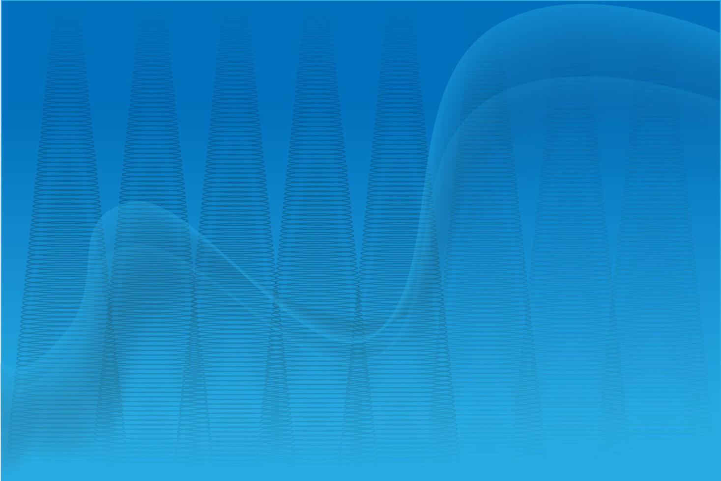 blue abstract background with gradient line art wave effect. futuristic graphics with sound wave technology concept. digital design with monochrome cover. modern templates vector