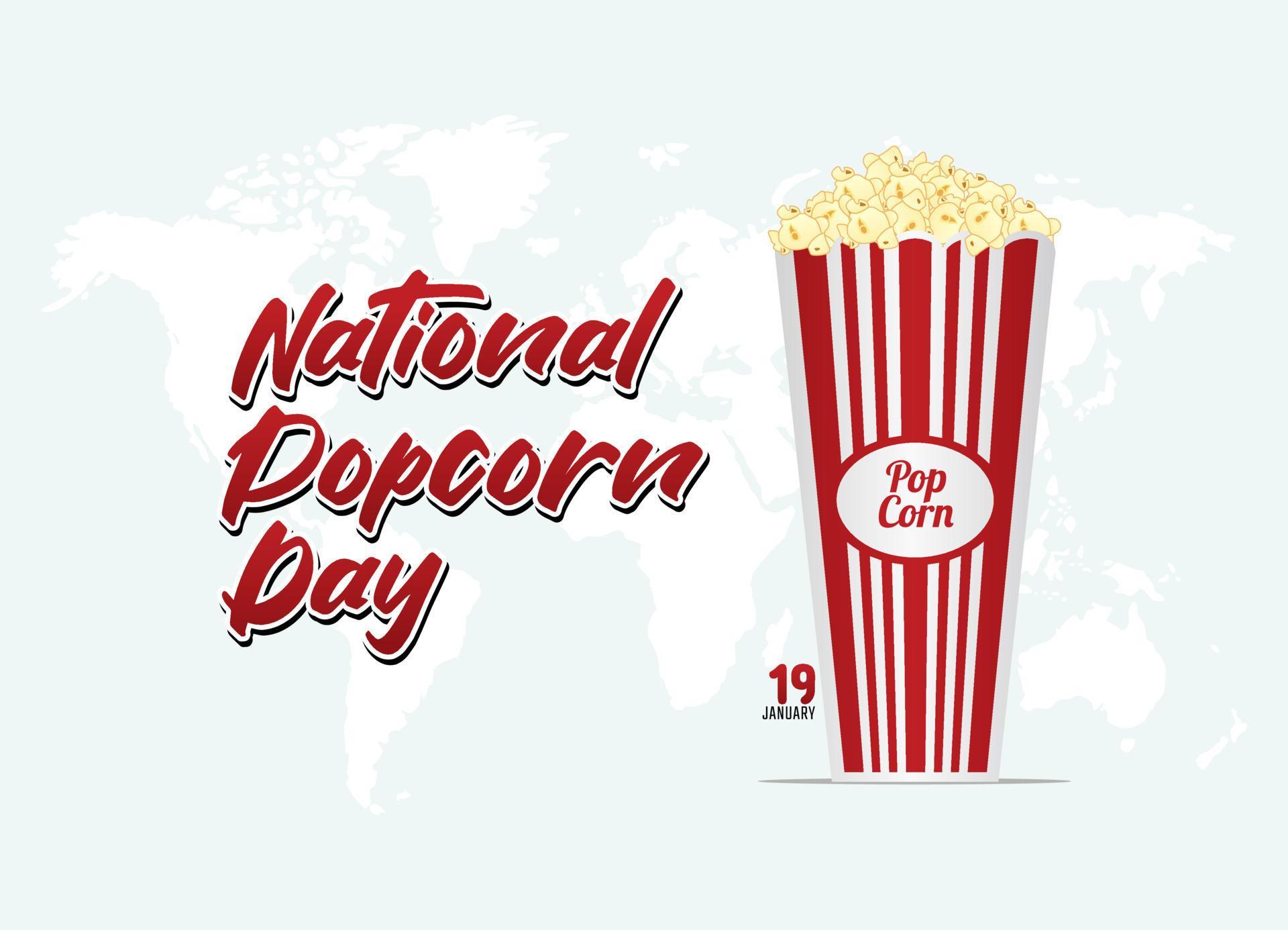 Grafico Vectorial Del Dia Nacional De Las Palomitas De Maiz Bueno Para La Celebracion Del Dia Nacional De Las Palomitas De Maiz Diseno Plano Diseno De Volante Ilustracion Plana 4921354 Vector En