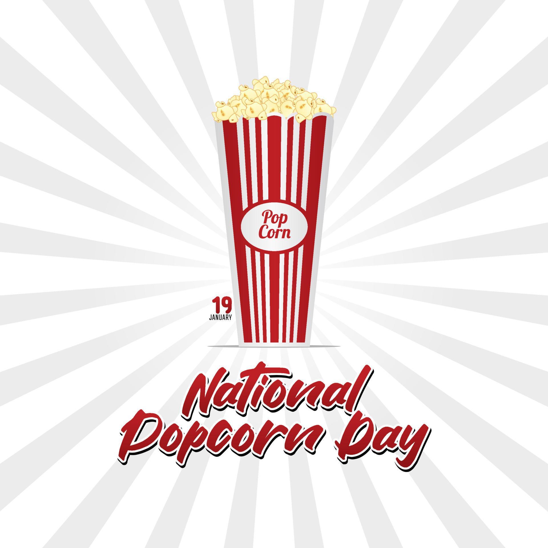 Grafico Vectorial Del Dia Nacional De Las Palomitas De Maiz Bueno Para La Celebracion Del Dia Nacional De Las Palomitas De Maiz Diseno Plano Diseno De Volante Ilustracion Plana 4921360 Vector En