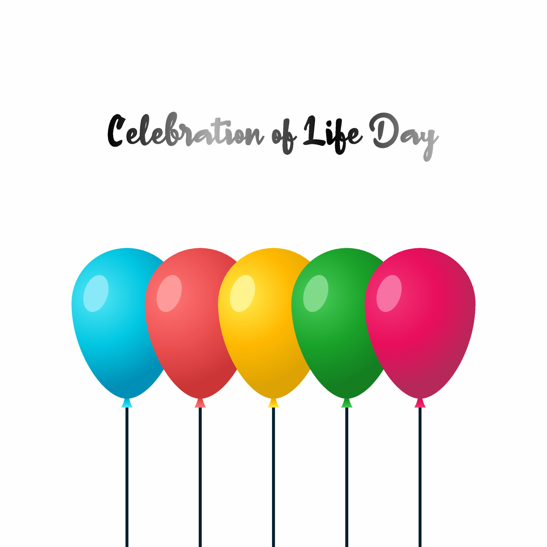 vector graphic of celebration of life day good for life day celebration