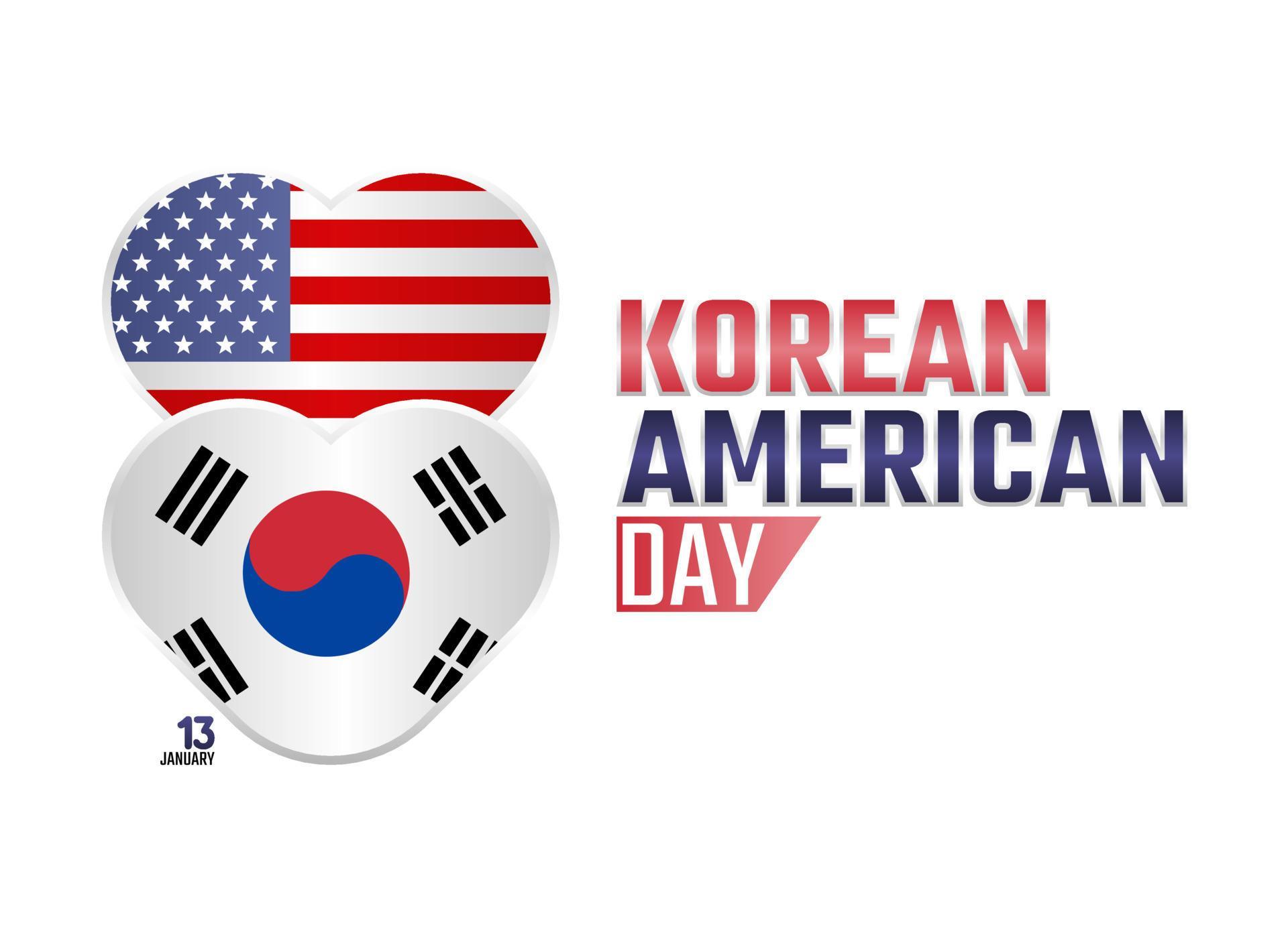 vector graphic of korean american day good for korean american day