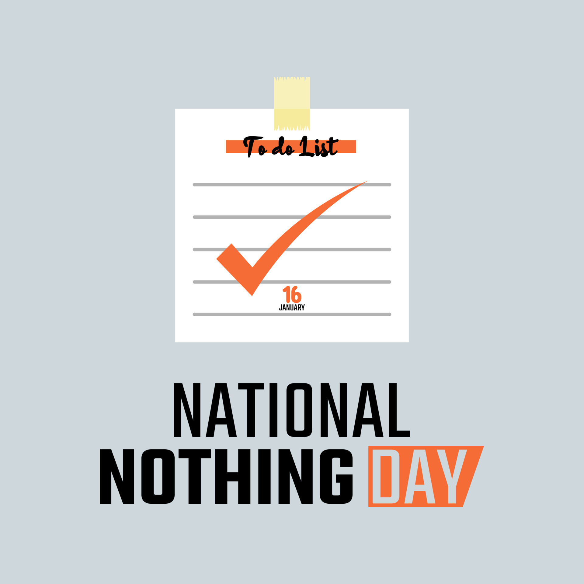vector graphic of national nothing day good for national nothing day  celebration. flat design. flyer design.flat illustration. 4921397 Vector  Art at Vecteezy