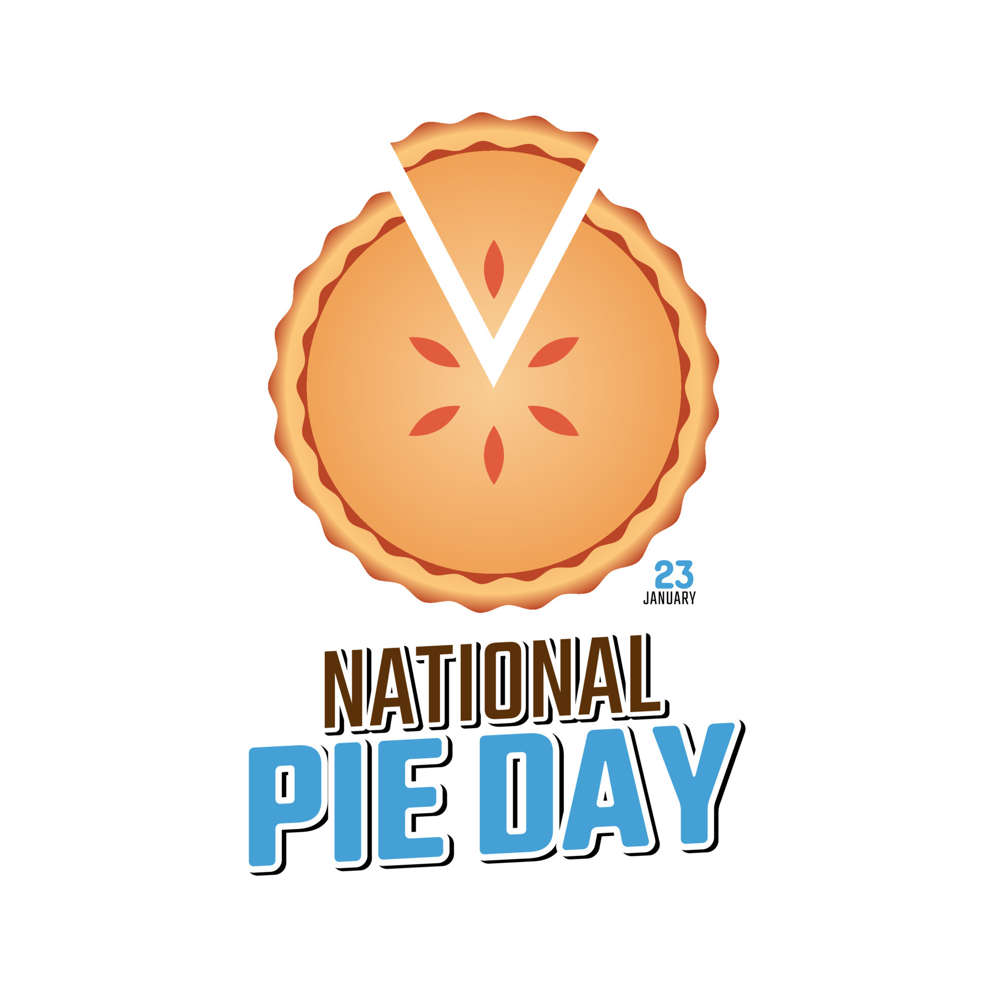 vector graphic of national pie day good for national pie day