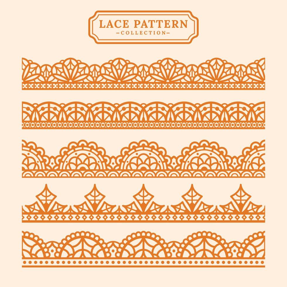 vintage lace pattern vector