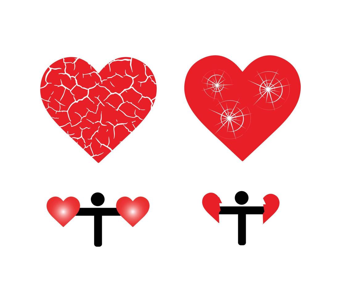 heart concepts on white vector