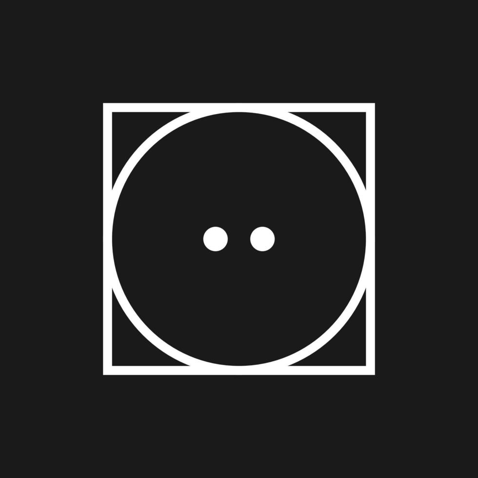 Tumble dry medium heat icon, vector illustration, flat design