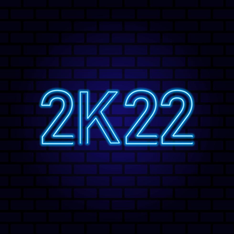 2022 Happy New Year Background. Vector illustration.