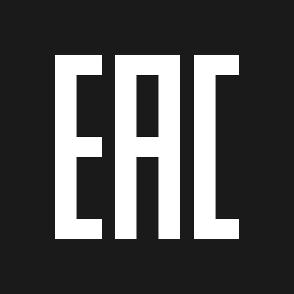 EAC EurAsian Conformity Mark Vector